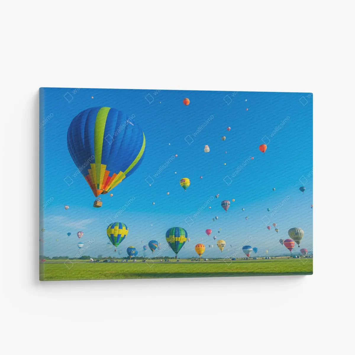 Canvas print colorful hot air balloons over Chambley ⁕ Wallissimo® Canvas print colorful hot air balloons over Chambley ⁕ Wallissimo®
