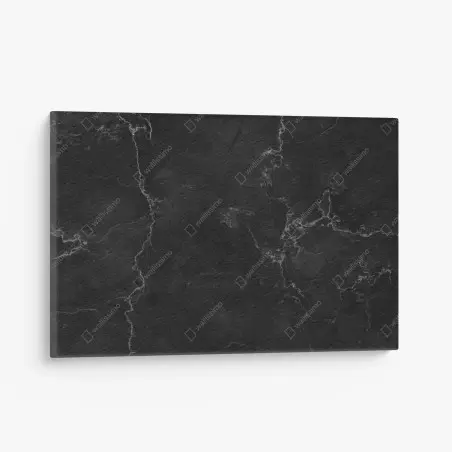 Canvas print black marble veined pattern • Wallissimo®