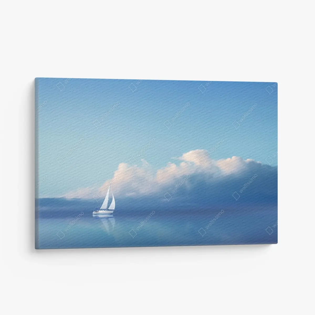 Canvas print sailboat on calm blue sea ⁕ Wallissimo® Canvas print sailboat on calm blue sea ⁕ Wallissimo®