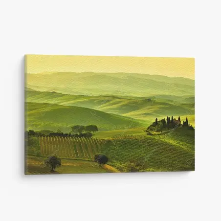 Canvas print Tuscany rolling hills landscape • Wallissimo®