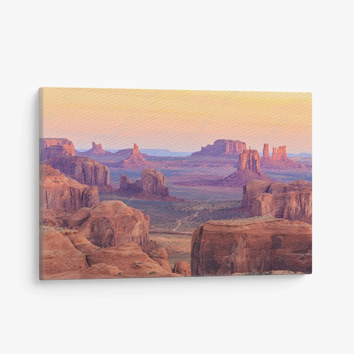 Canvas print Monument Valley desert sunset panorama ⁕ Wallissimo® Canvas print Monument Valley desert sunset panorama ⁕ Wallissimo®