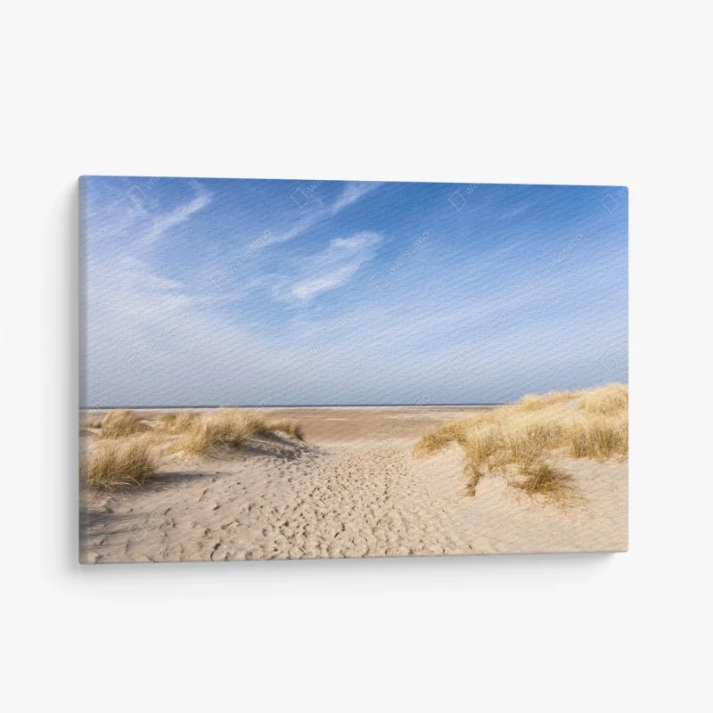 Canvas print serene dunes at the German coast