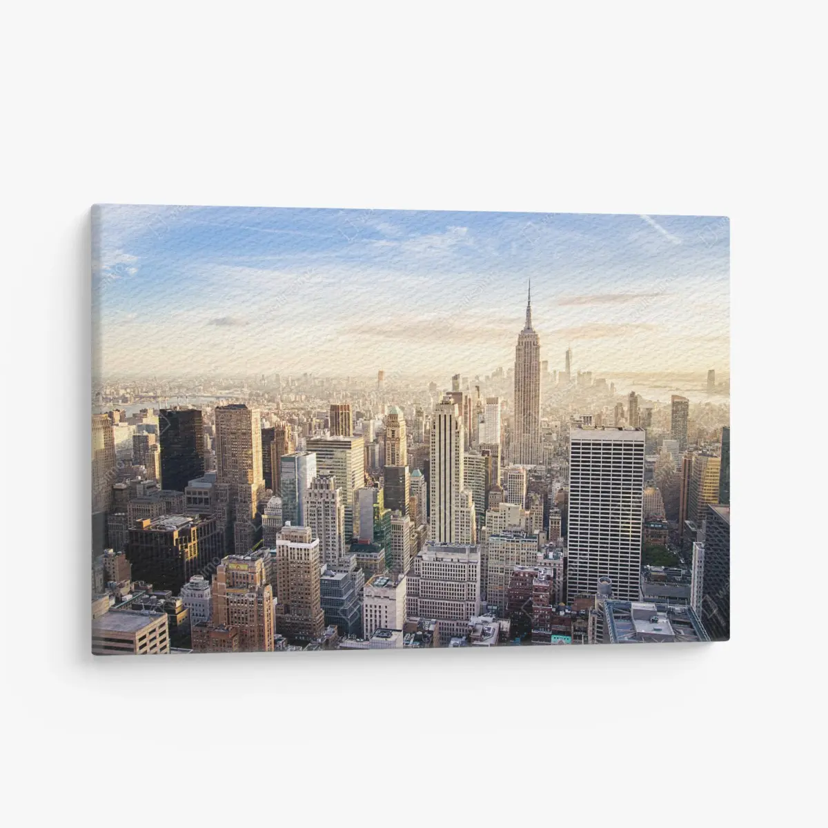 Canvas print New York skyline at sunrise ⁕ Wallissimo® Canvas print New York skyline at sunrise ⁕ Wallissimo®