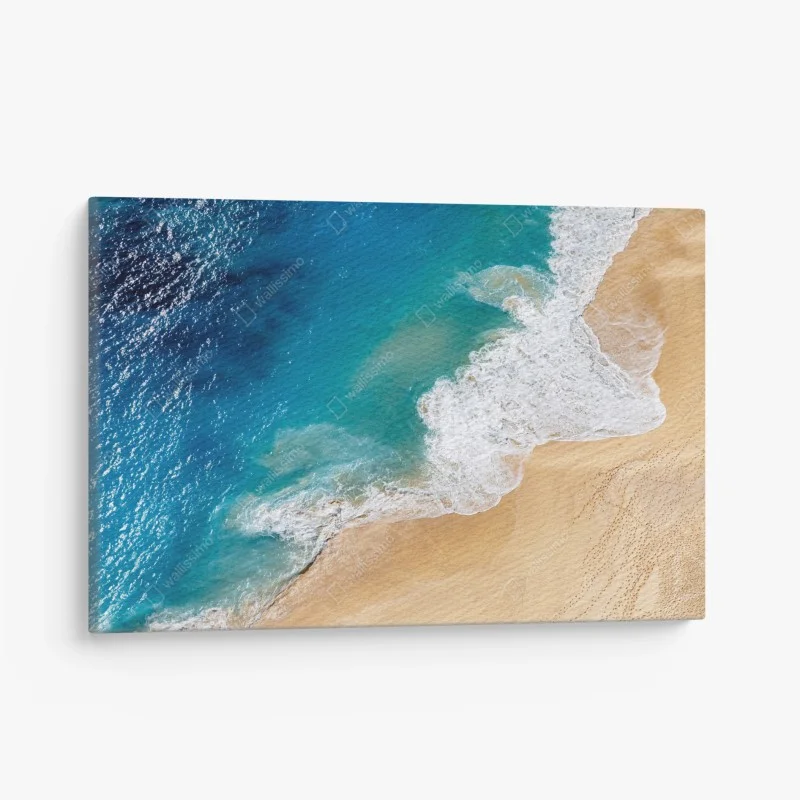 Canvas print aerial turquoise beach shoreline