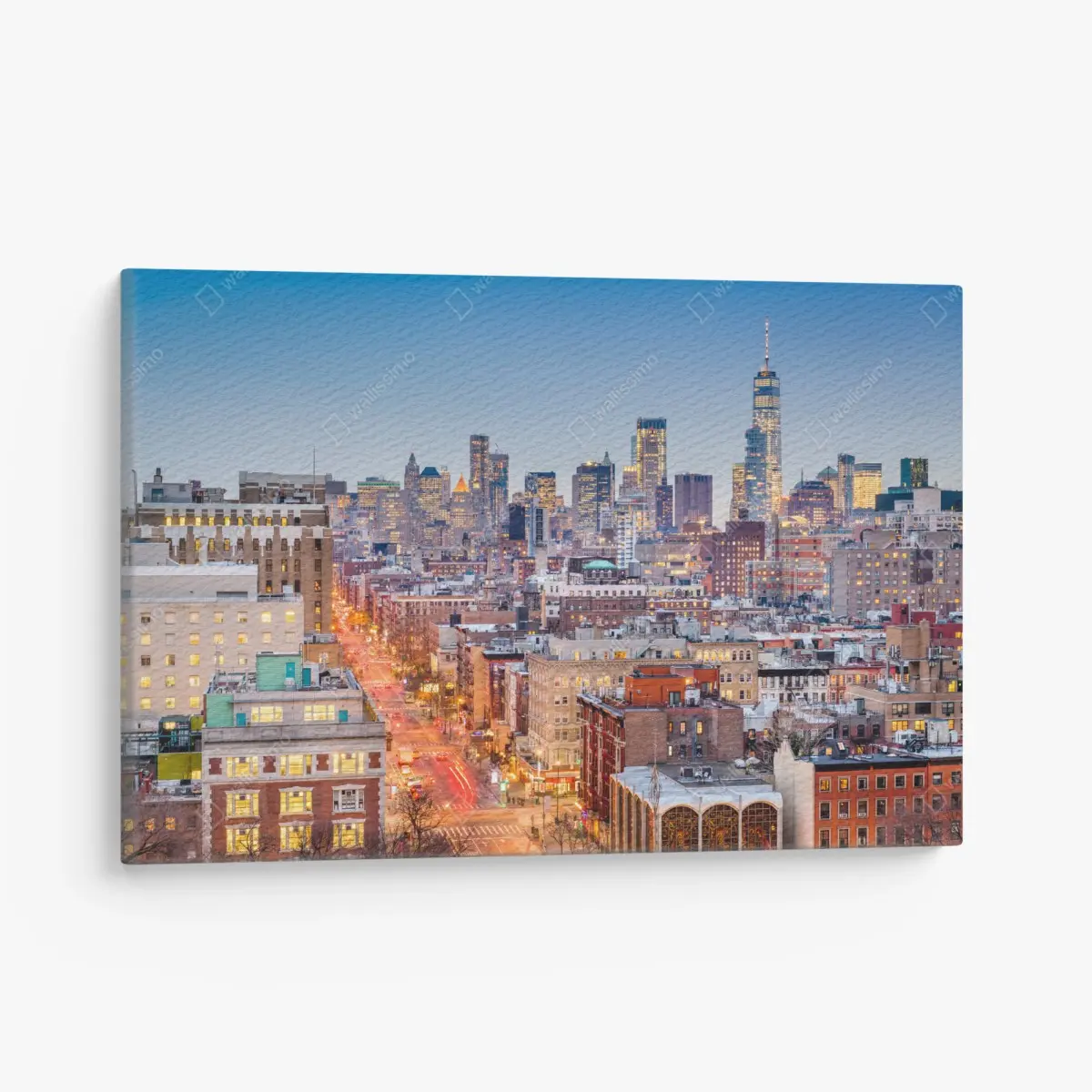 Canvas print New York skyline at dusk • Wallissimo®