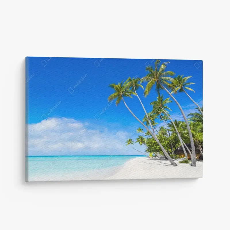 Canvas print tropical palm beach paradise