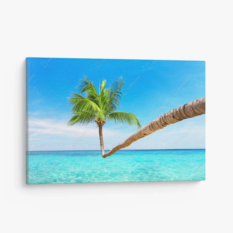 Canvas print Mediterranean seaside archway escape • Wallissimo®