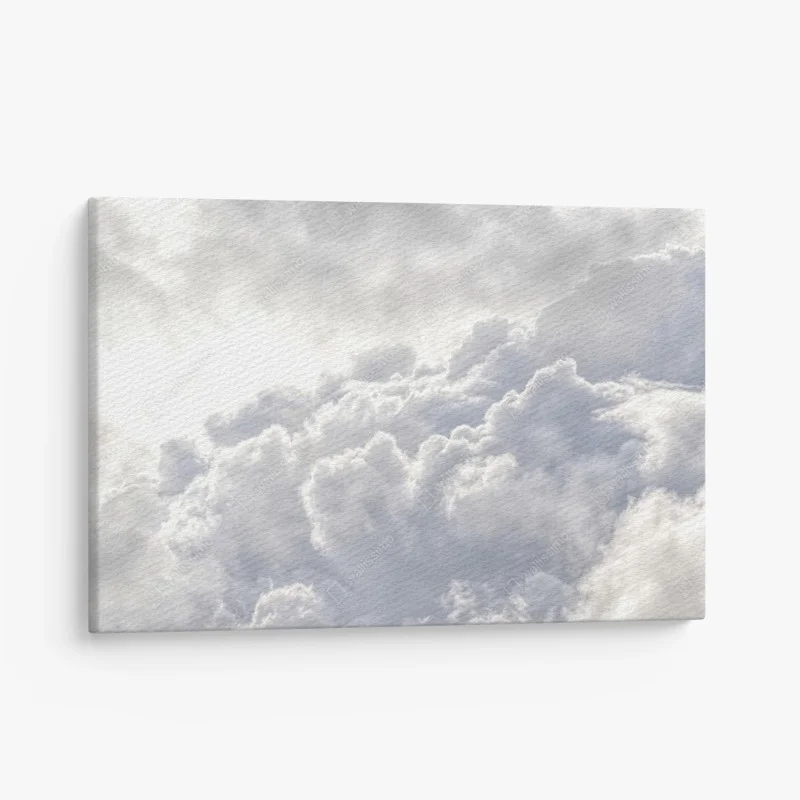 Canvas print ethereal white cloudscape