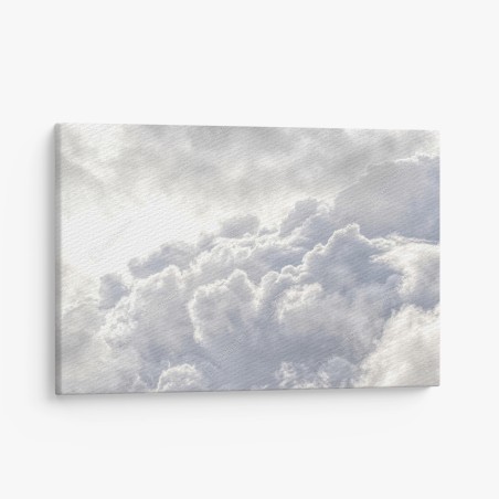 Canvas print ethereal white cloudscape • Wallissimo®