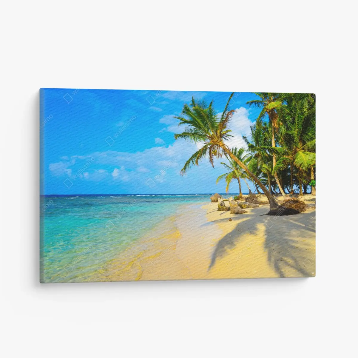 Canvas print tropical turquoise beach paradise • Wallissimo®