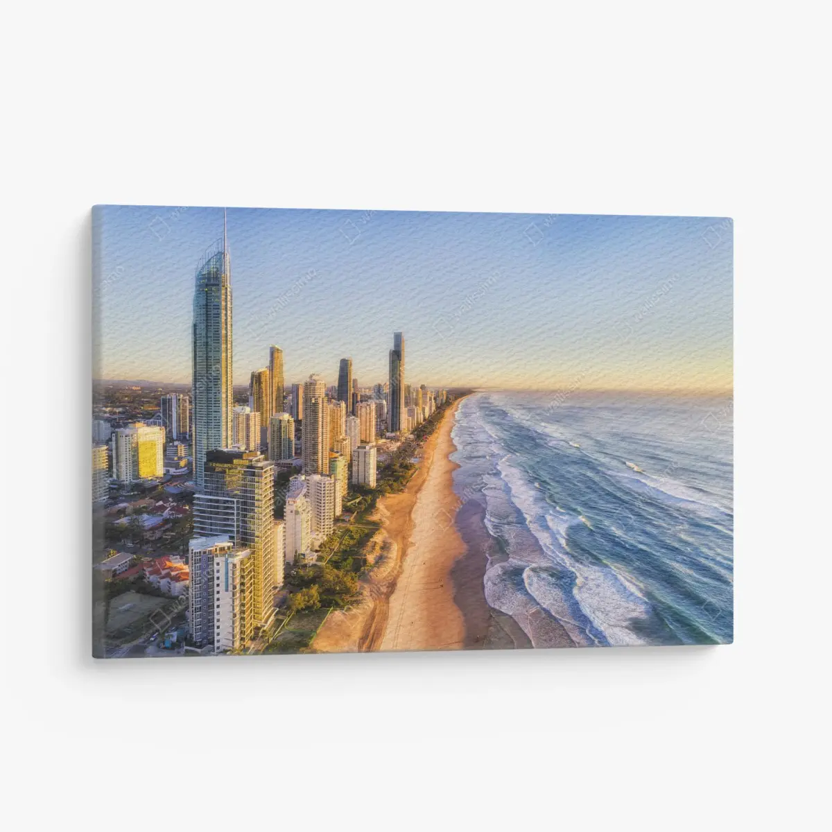 Canvas print sunrise over Surfers Paradise skyline ⁕ Wallissimo® Canvas print sunrise over Surfers Paradise skyline ⁕ Wallissimo®