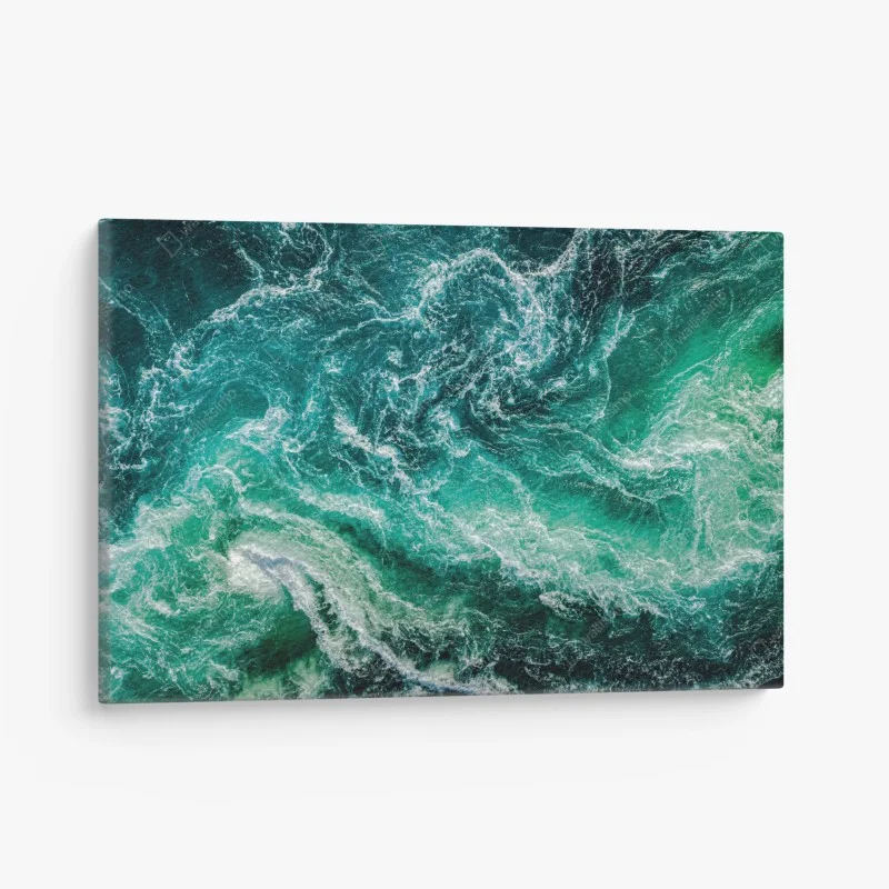 Canvas print maelstrom at Saltstraumen, Norway