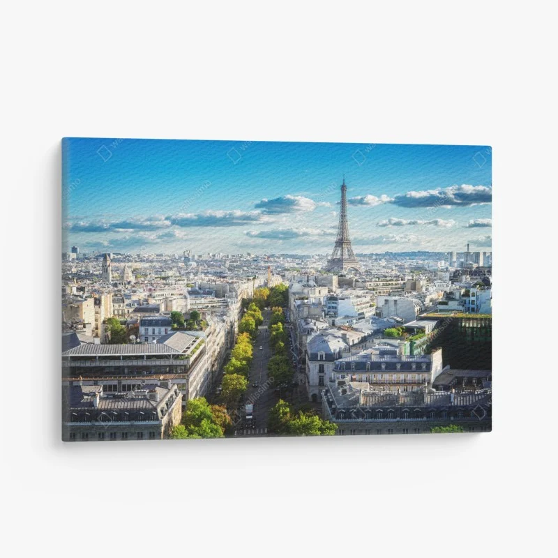 Canvas print Paris skyline with the Eiffel Tower