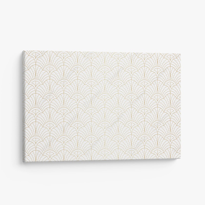 Canvas print elegant gold art deco pattern