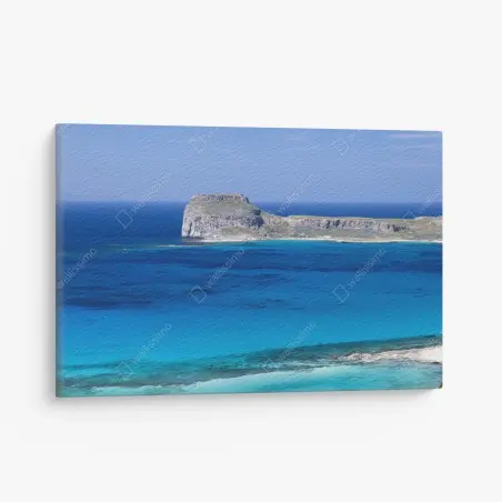 Canvas print tranquil island seascape • Wallissimo®
