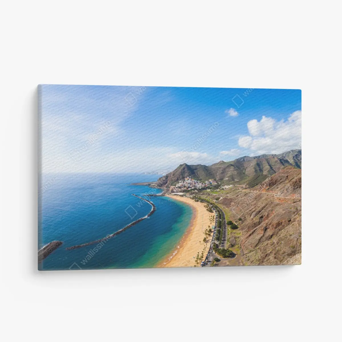 Canvas print Las Teresitas beach panorama • Wallissimo®