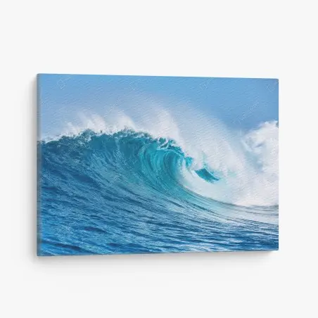 Canvas print majestic turquoise ocean wave • Wallissimo®
