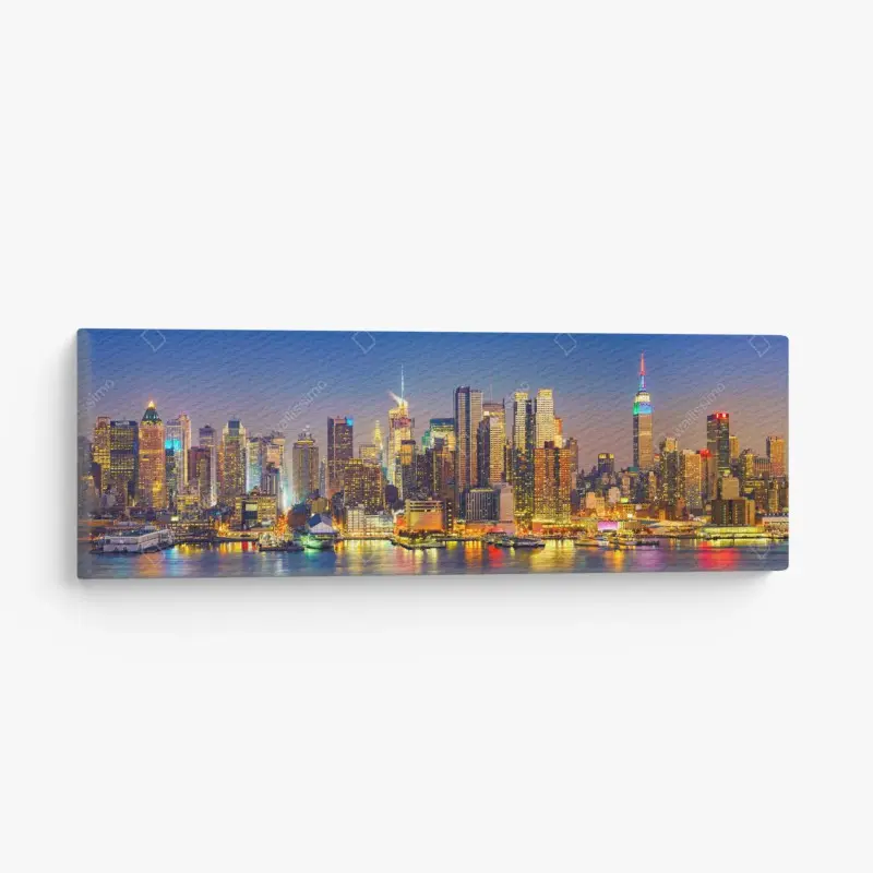 Canvas print Manhattan skyline at dusk
