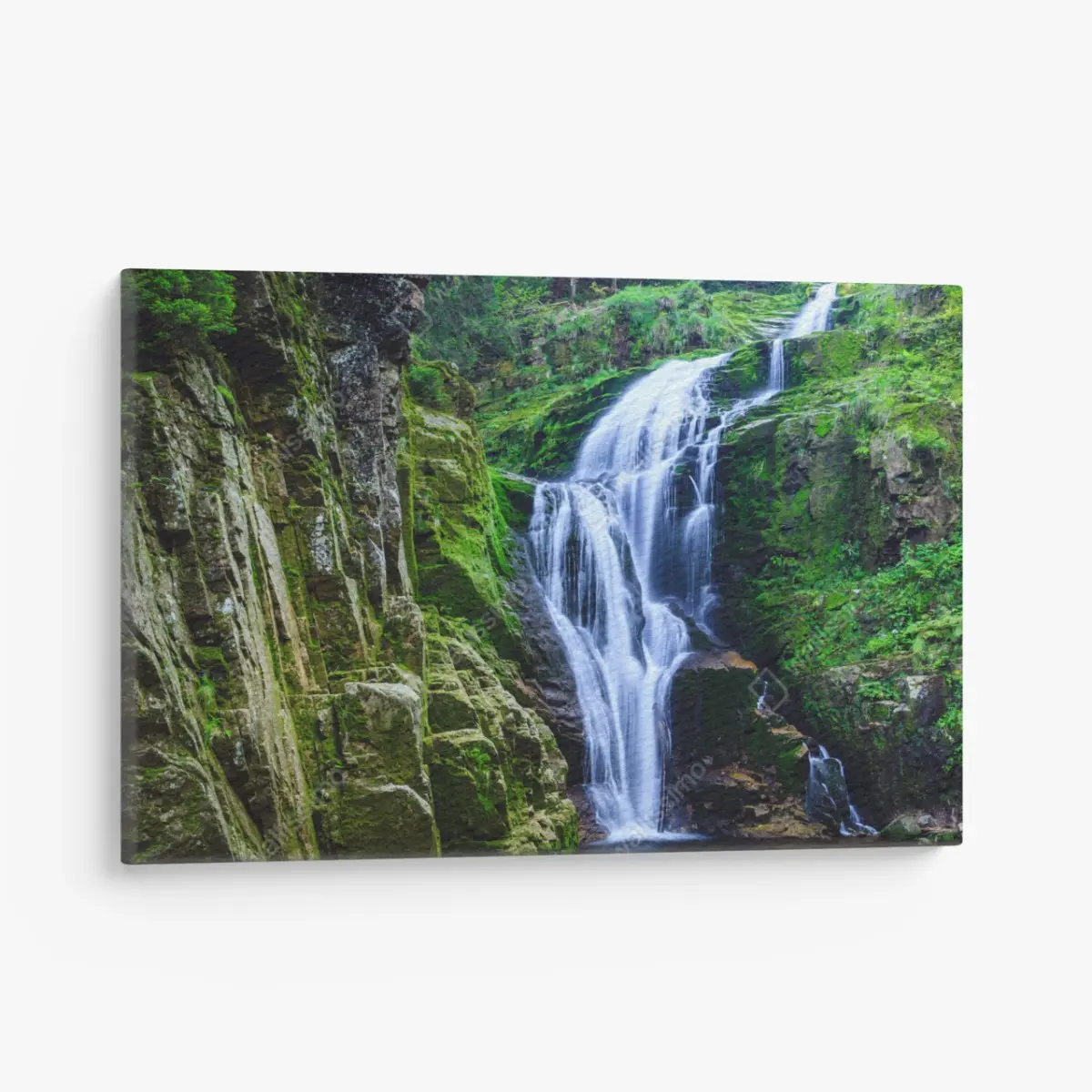 Canvas print Kamienczyk waterfall in Karkonosze • Wallissimo®