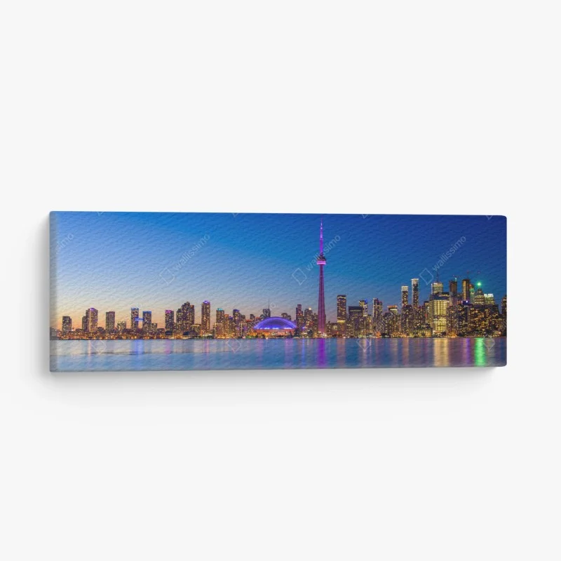 Canvas print Toronto skyline at twilight