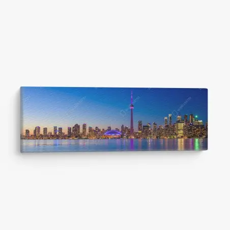 Canvas print Toronto skyline at twilight • Wallissimo®