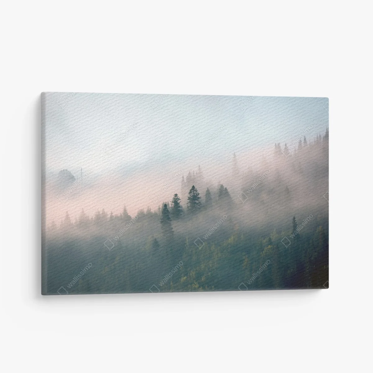Canvas print misty morning forest landscape ⁕ Wallissimo® Canvas print misty morning forest landscape ⁕ Wallissimo®