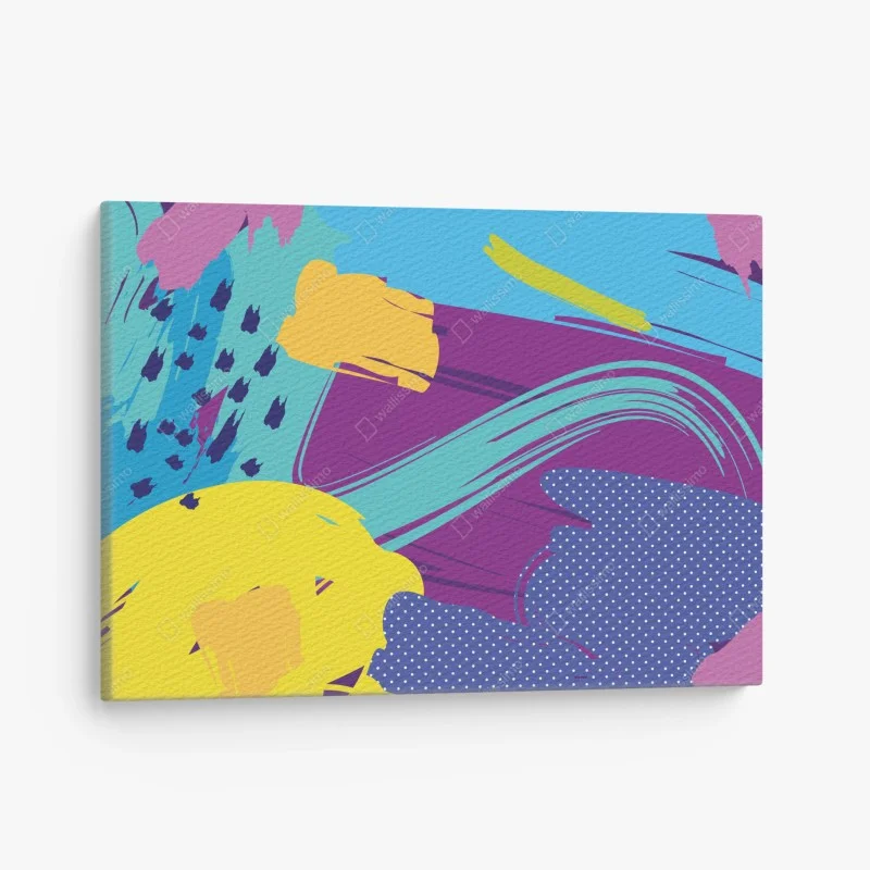 Canvas print vibrant abstract pop-art composition