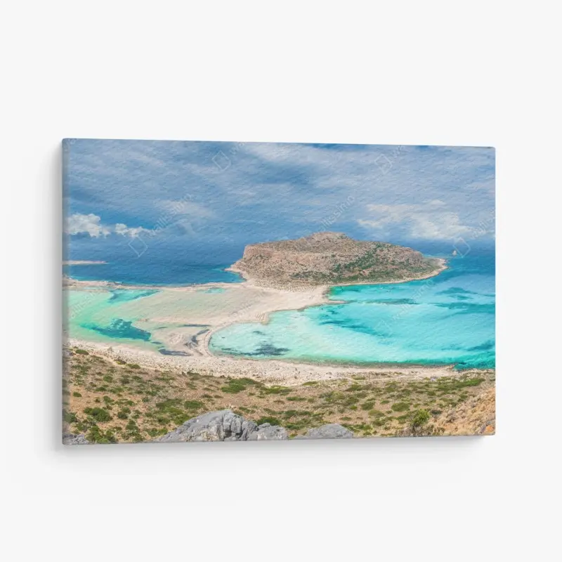 Canvas print tropical palms at sunset • Wallissimo®
