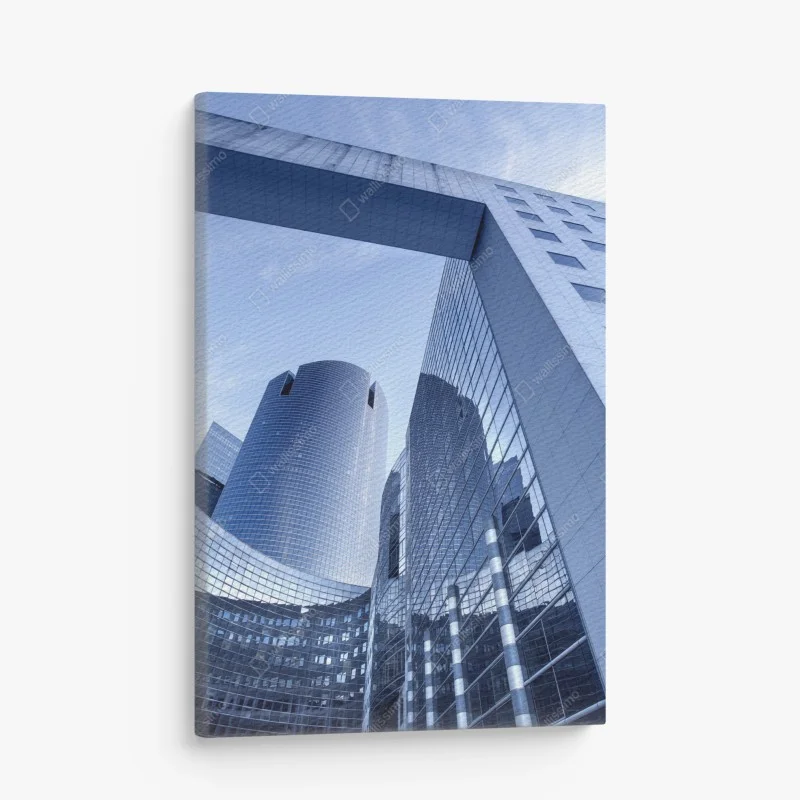 Canvas print modern blue urban skyline