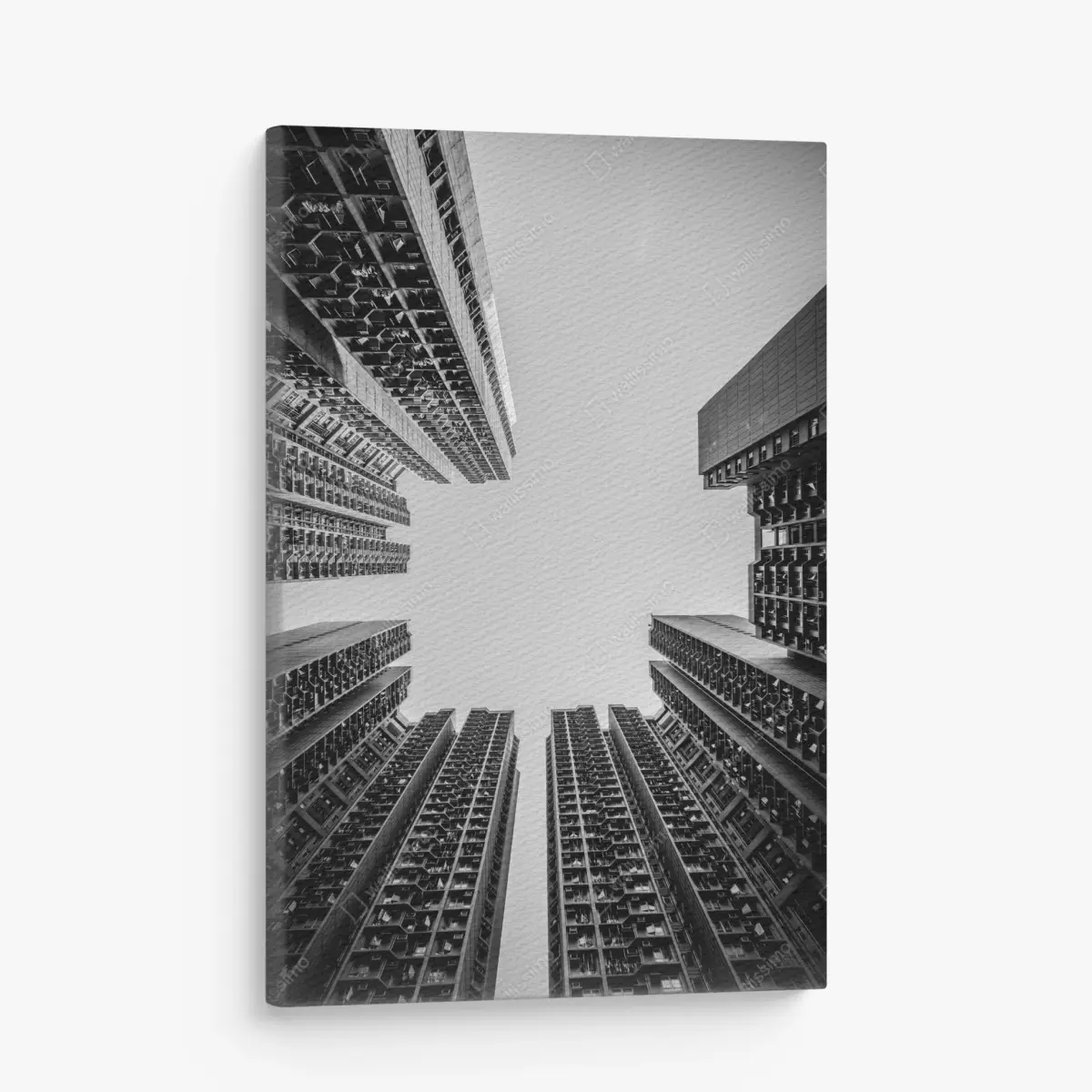 Canvas print skyward urban towers • Wallissimo®