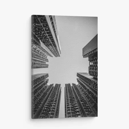 Canvas print skyward urban towers • Wallissimo®