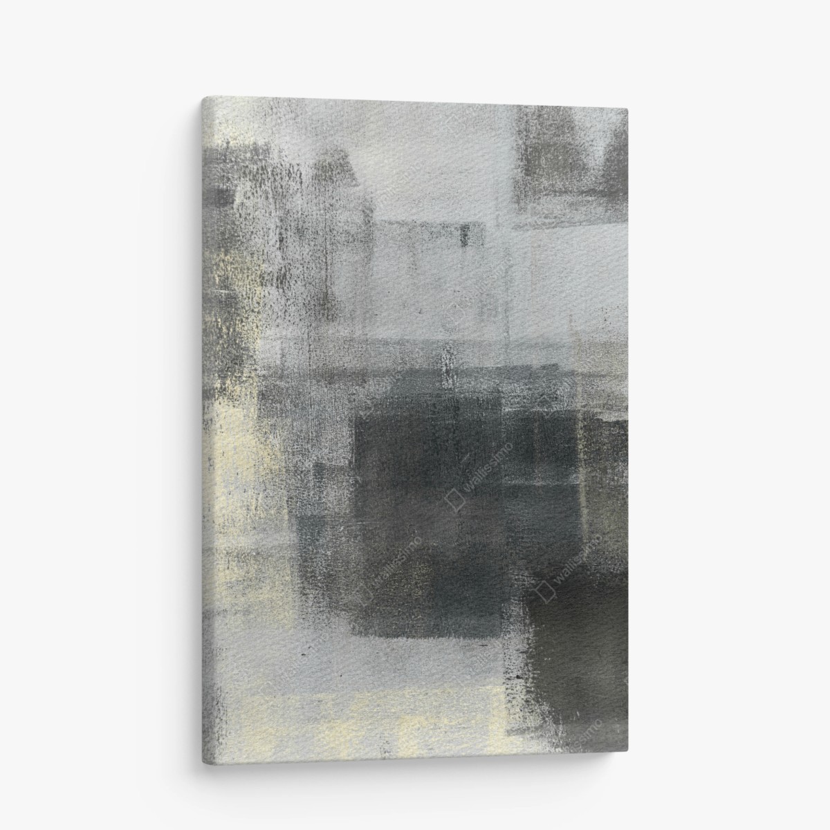 Canvas print subtle monochrome texture study • Wallissimo®