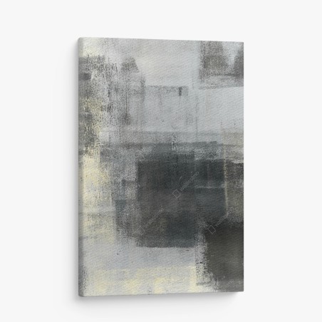 Canvas print subtle monochrome texture study • Wallissimo®