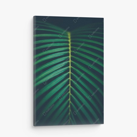Canvas print vertical palm leaf close-up • Wallissimo®