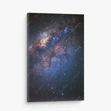 Canvas print milky way galaxy nightscape • Wallissimo®