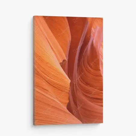Canvas print warm sandstone canyon abstract • Wallissimo®