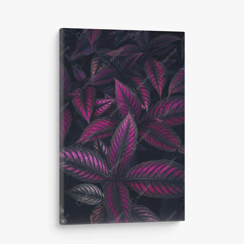 Canvas print vivid purple foliage pattern ⁕ Wallissimo® Canvas print vivid purple foliage pattern ⁕ Wallissimo®