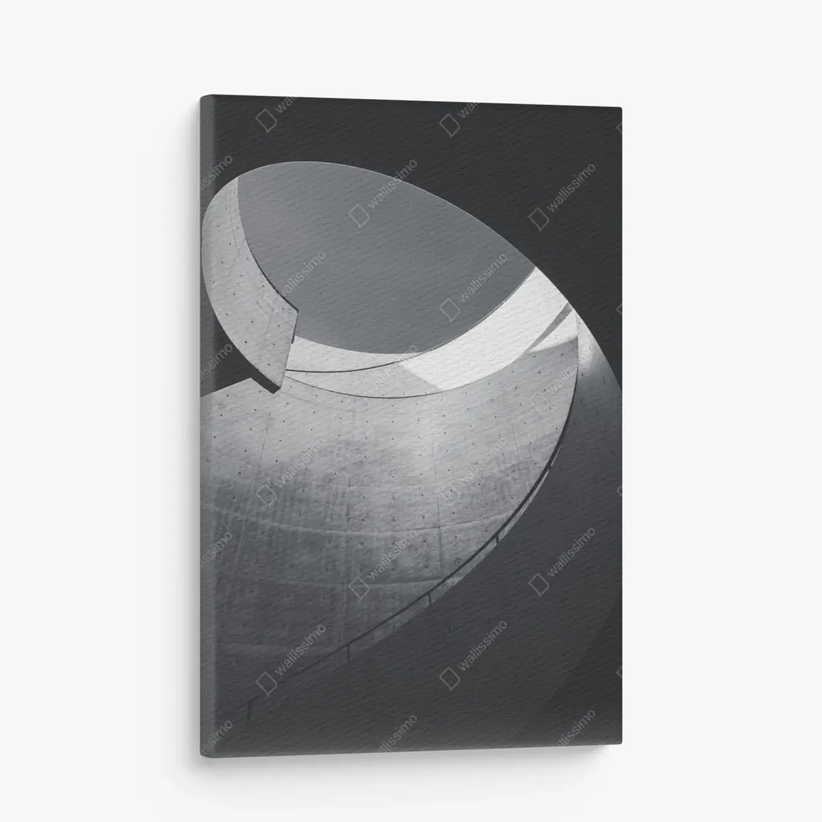 Canvas print curved concrete spiral staircase ⁕ Wallissimo® Canvas print curved concrete spiral staircase ⁕ Wallissimo®
