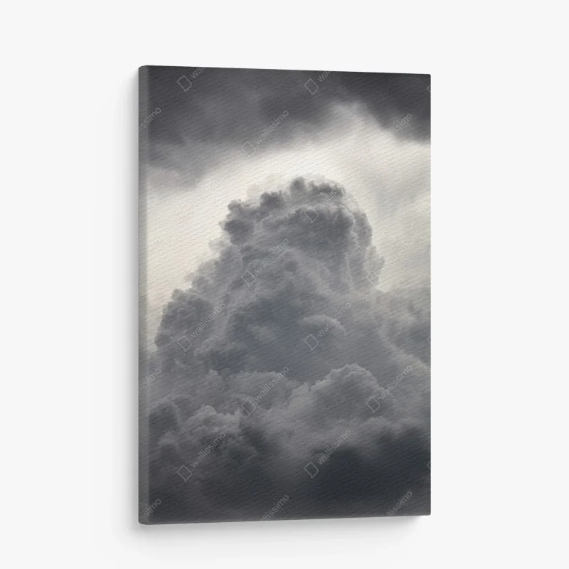 Canvas print dramatic gray cloudscape ⁕ Wallissimo®