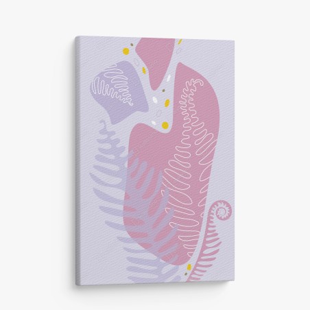 Canvas print soft pastel botanical abstract • Wallissimo®