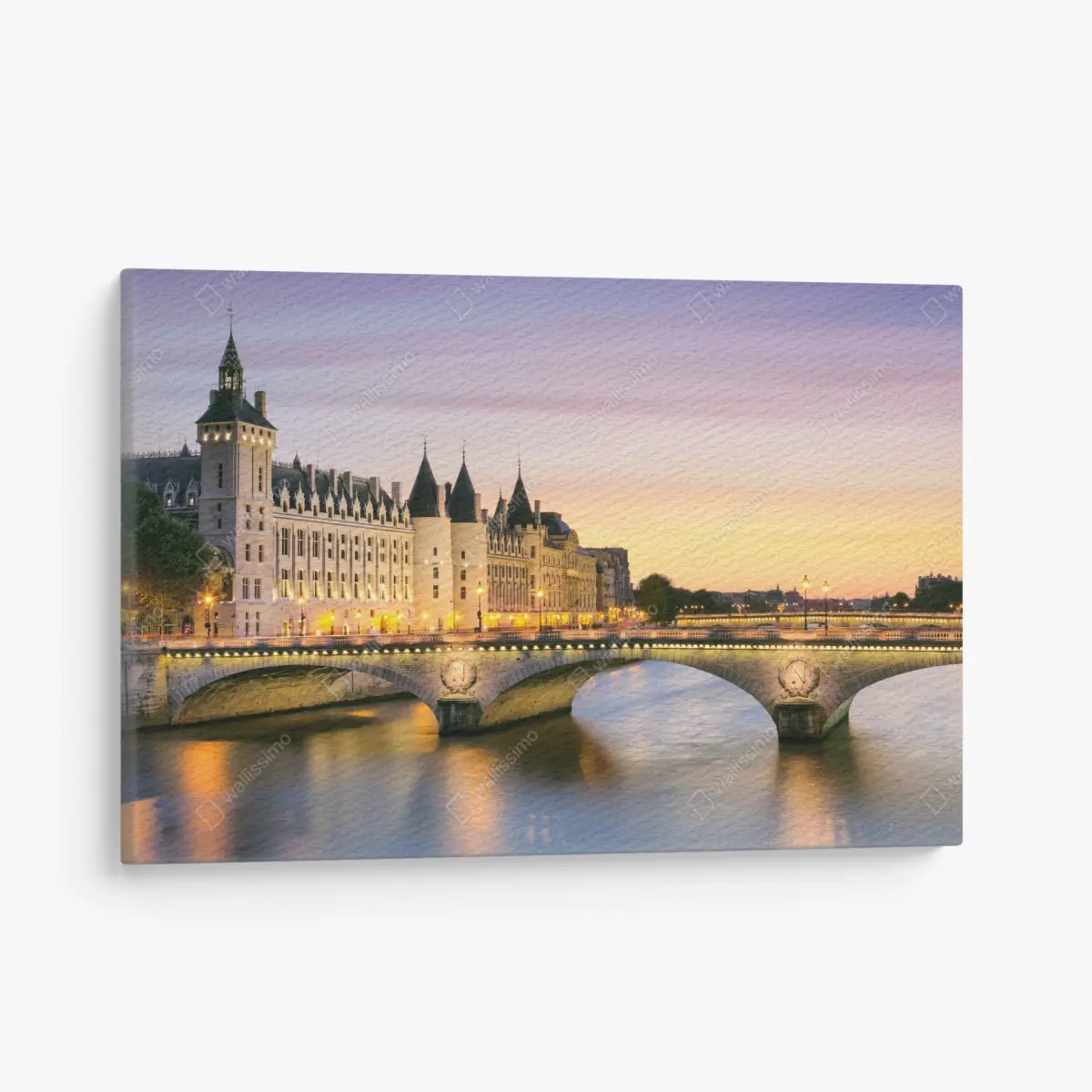 Canvas print Paris sunset over the historic bridge ⁕ Wallissimo® Canvas print Paris sunset over the historic bridge ⁕ Wallissimo®