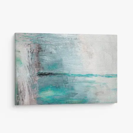 Canvas print serene turquoise abstract seascape • Wallissimo®