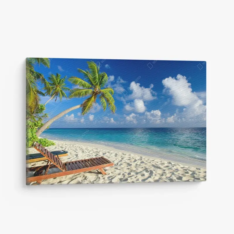 Canvas print color splash world map • Wallissimo®