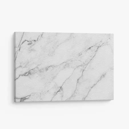 Canvas print white marble texture with gray veins • Wallissimo®