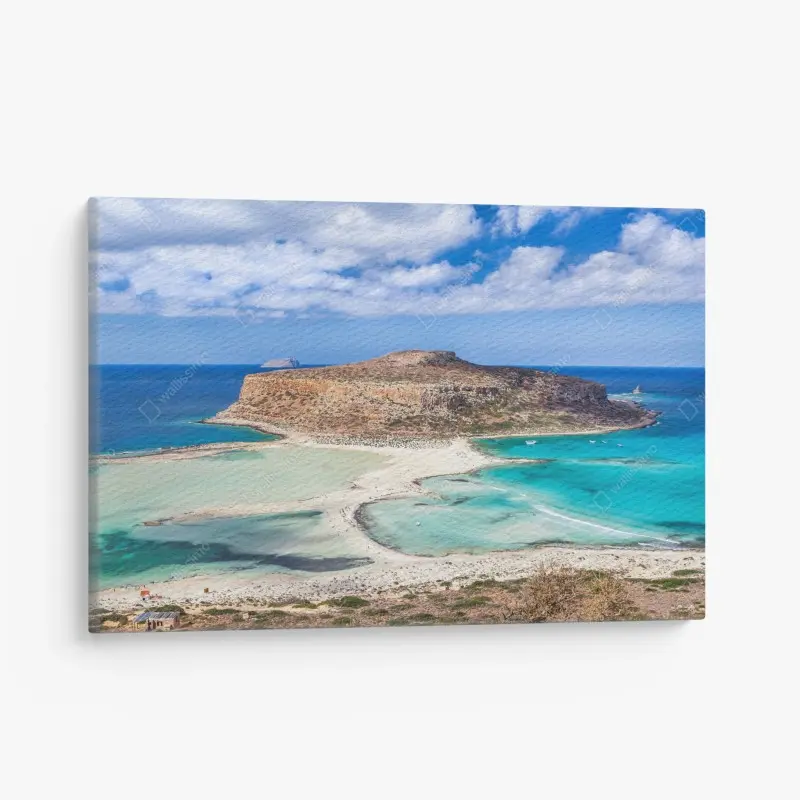 Canvas print turquoise lagoon beach panorama