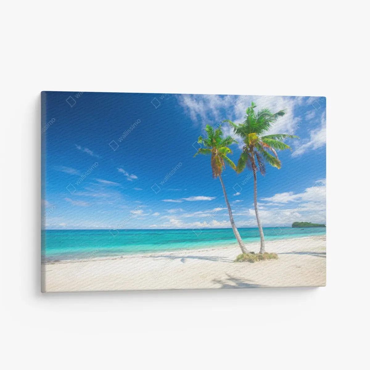 Canvas print tropical palms on a turquoise beach ⁕ Wallissimo® Canvas print tropical palms on a turquoise beach ⁕ Wallissimo®