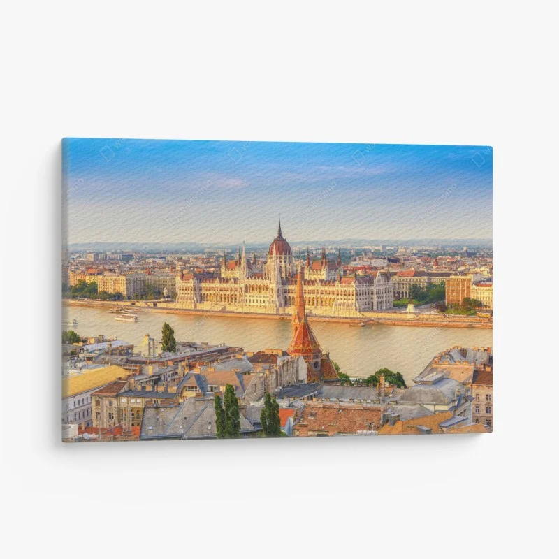 Canvas print Budapest skyline at the Hungarian Parliament