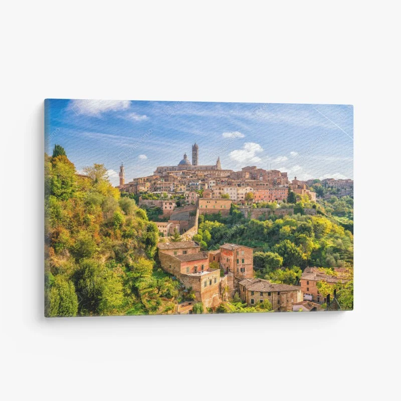 Canvas print Siena skyline panorama, Italy