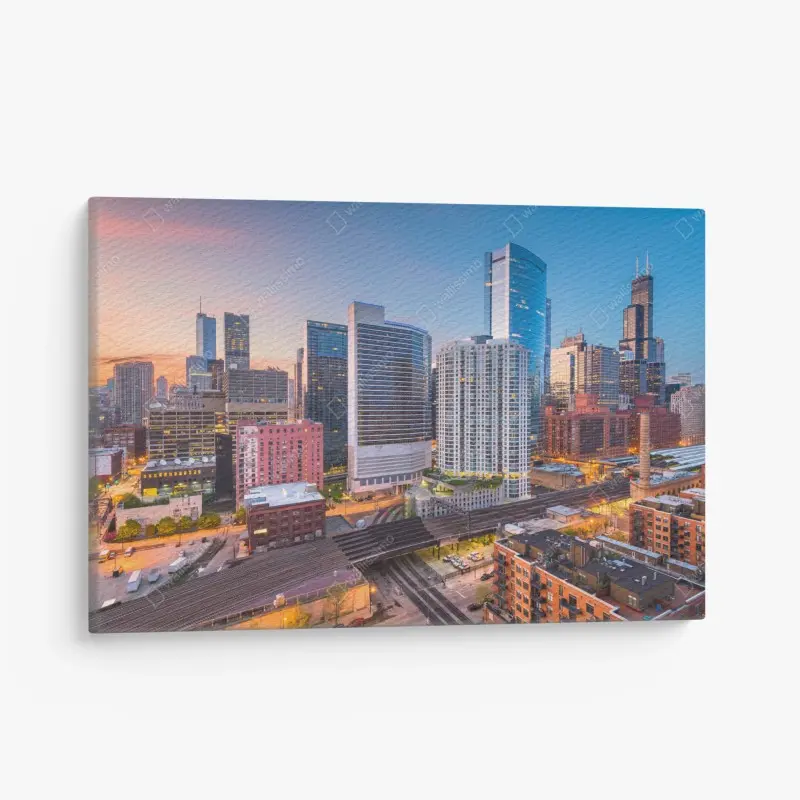 Canvas print vibrant abstract 3d curves • Wallissimo®
