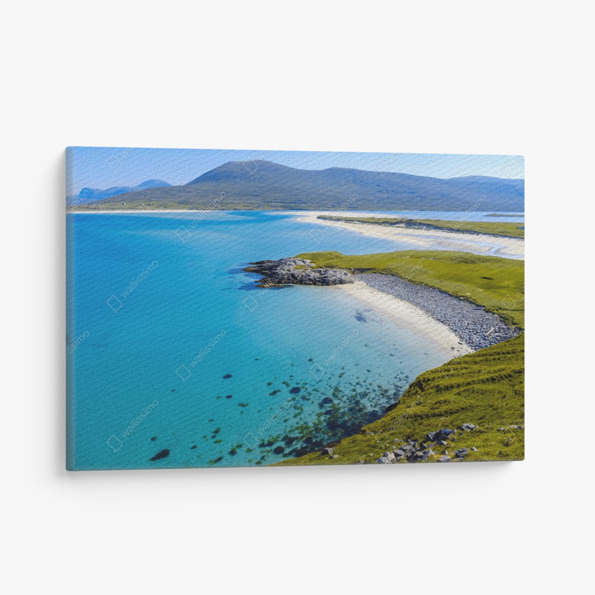 Canvas print tranquil turquoise beach landscape • Wallissimo®